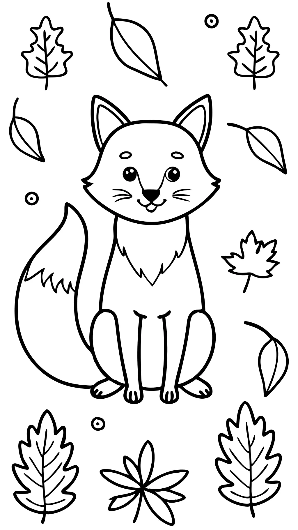 fox printable coloring pages